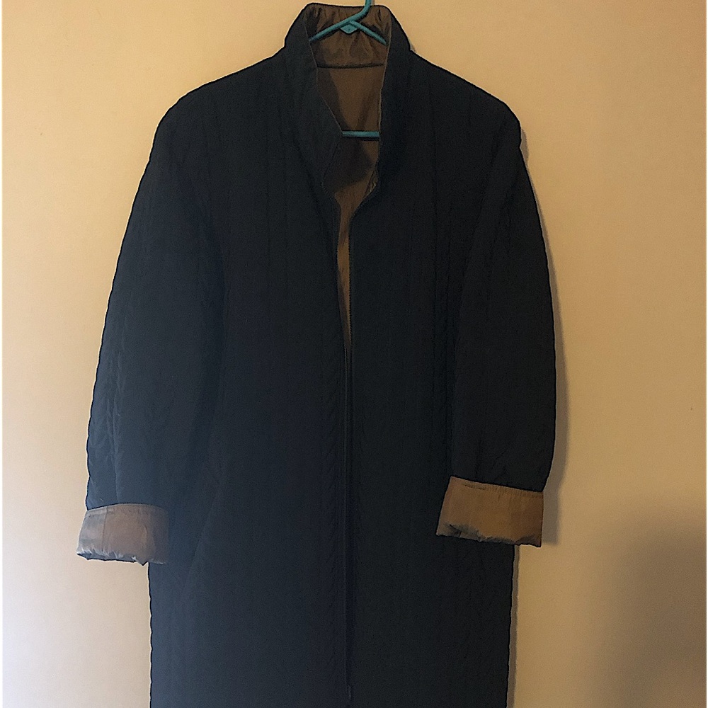 Full length reversible coat